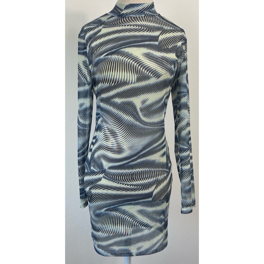 Leau Rebel Multicolored Mesh Mini Dress